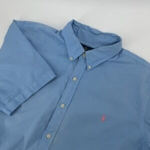 Ralph Lauren Classic‎ Fit Feather Weight Twill Short Sleeve Button Down Shirt